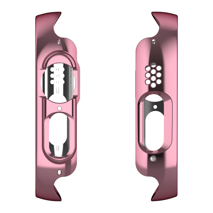 For Apple Watch Ultra 3 / 2 / 1 49mm Plating Gloss PC Tempered Glass Integral Watch Case(Pink) by bashfashion