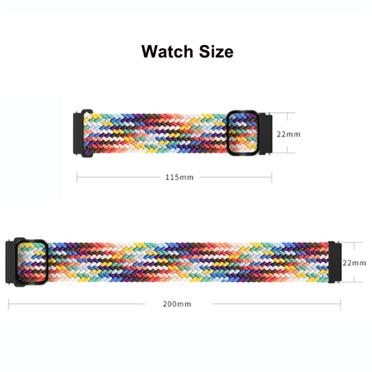 For Google Pixel Watch Buckle Nylon Braided Watch Band(Black White) by bashfashion