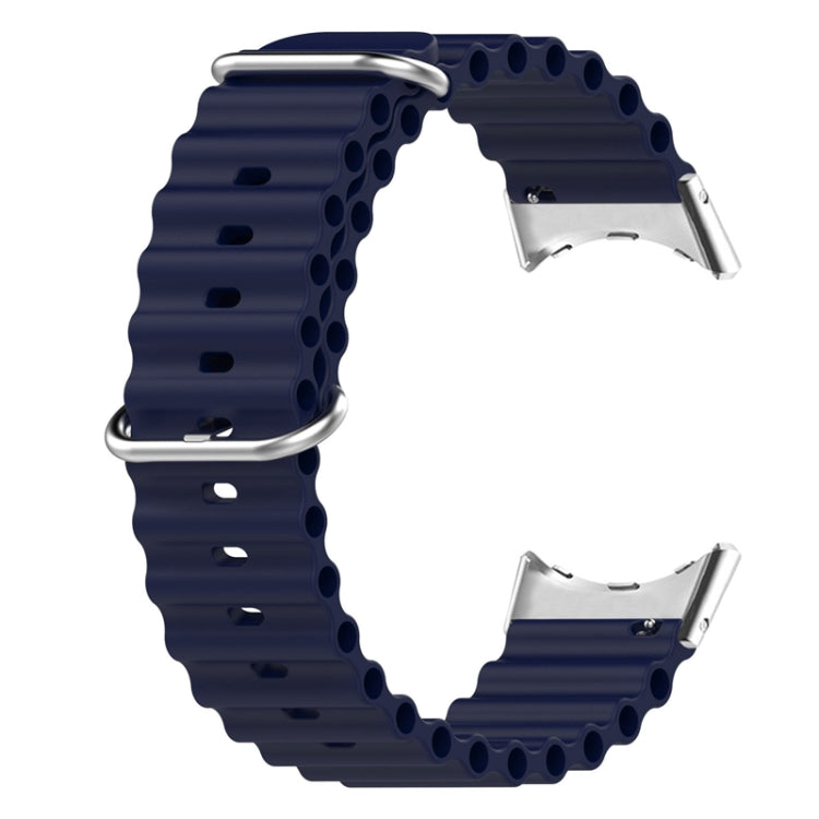 For Google Pixel Watch Ocean Silicone Watch Band(Midnight Blue) by bashfashion