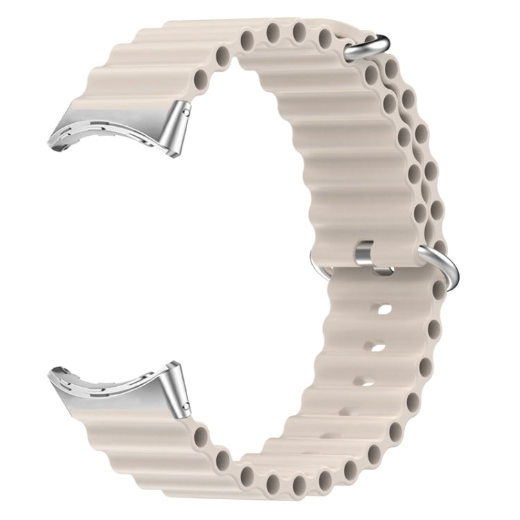 For Google Pixel Watch Ocean Silicone Watch Band(Starlight Color) by bashfashion