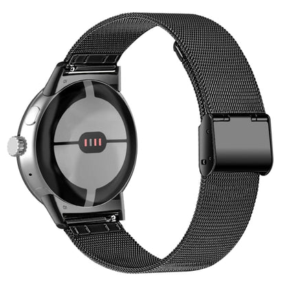 For Google Pixel Watch Milan Buckle Fine Mesh Metal Watch Band(Black) by bashfashion