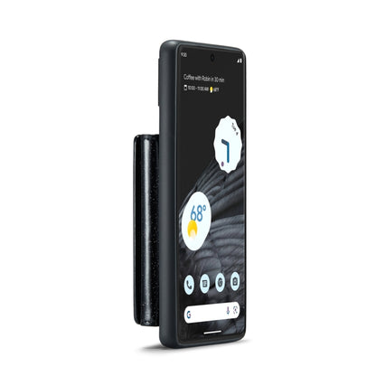 For Google Pixel 7 Pro DG.MING M3 Series Glitter Powder Card Bag Leather Case(Black) by DG.MING