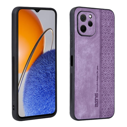 For Huawei Enjoy 50z / nova Y61 AZNS 3D Embossed Skin Feel Phone Case(Purple) by AZNS