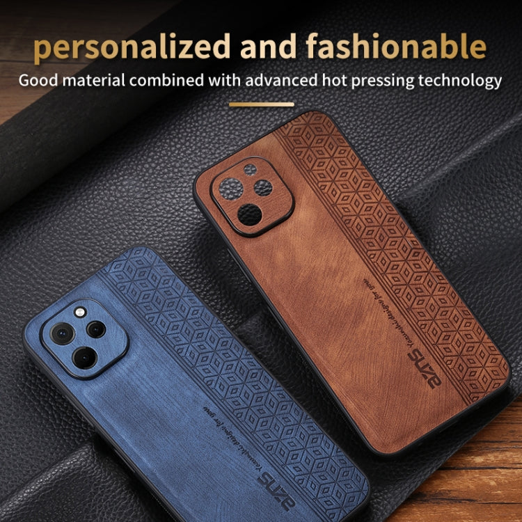 For Huawei Enjoy 50z / nova Y61 AZNS 3D Embossed Skin Feel Phone Case(Sapphire Blue) by AZNS