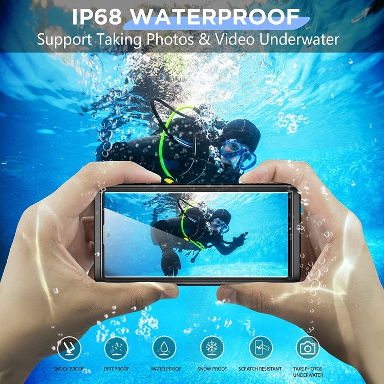 For Samsung Galaxy S23 Ultra 5G RedPepper 360 Full Body Life Waterproof Phone Case(Black) by RedPepper