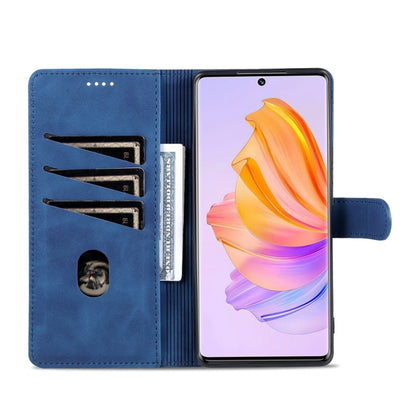 For Honor 80 SE AZNS Skin Feel Calf Texture Flip Leather Phone Case(Blue) by AZNS