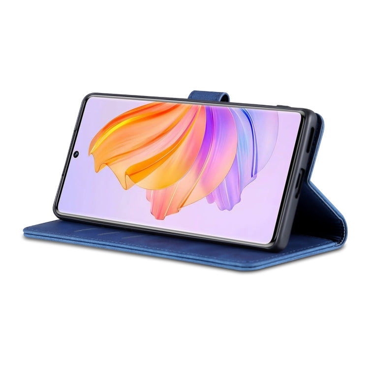 For Honor 80 SE AZNS Skin Feel Calf Texture Flip Leather Phone Case(Blue) by AZNS