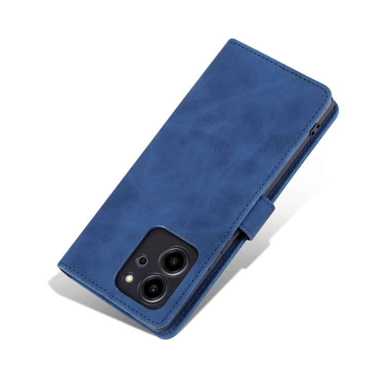 For Honor 80 SE AZNS Skin Feel Calf Texture Flip Leather Phone Case(Blue) by AZNS