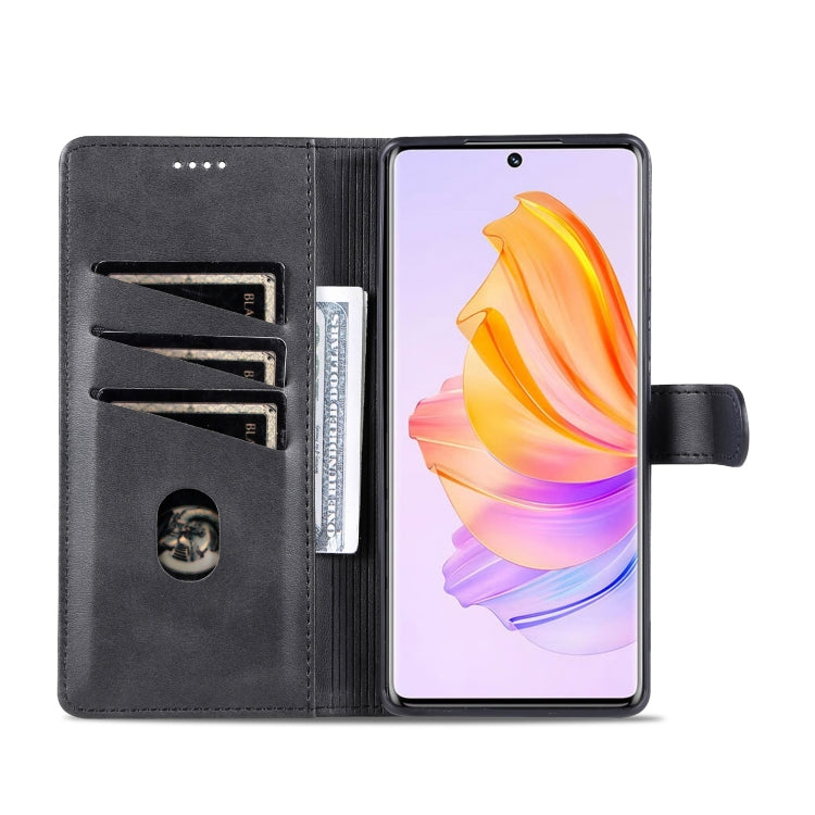 For Honor 80 SE AZNS Skin Feel Calf Texture Flip Leather Phone Case(Black) by AZNS