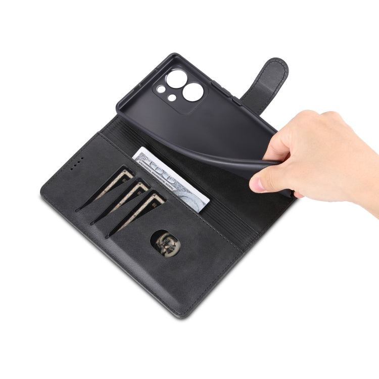 For Honor 80 SE AZNS Skin Feel Calf Texture Flip Leather Phone Case(Black) by AZNS