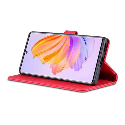 For Honor 80 SE AZNS Skin Feel Calf Texture Flip Leather Phone Case(Red) by AZNS