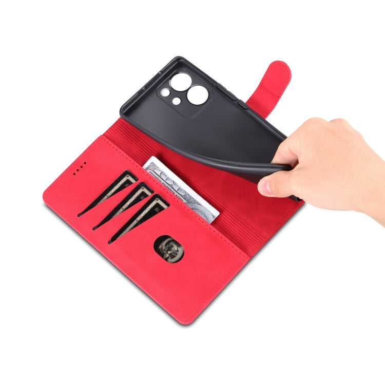 For Honor 80 SE AZNS Skin Feel Calf Texture Flip Leather Phone Case(Red) by AZNS