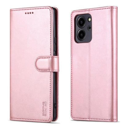 For Honor 80 SE AZNS Skin Feel Calf Texture Flip Leather Phone Case(Rose Gold) by AZNS