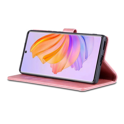 For Honor 80 SE AZNS Skin Feel Calf Texture Flip Leather Phone Case(Rose Gold) by AZNS