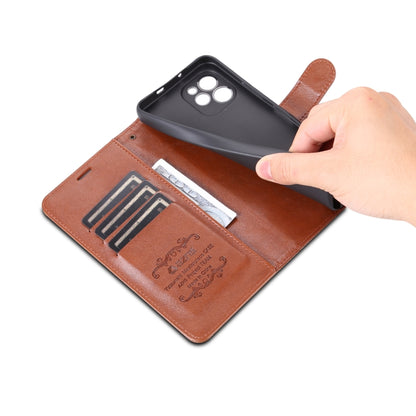 For Huawei Enjoy 50z / nova Y61 AZNS Sheepskin Texture Flip Leather Phone Case(Brown) by AZNS