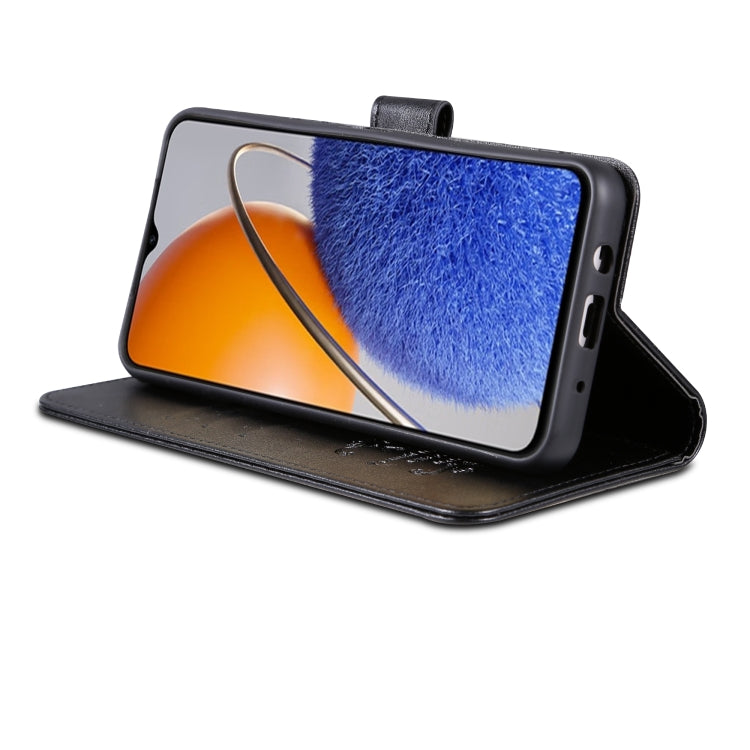 For Huawei Enjoy 50z / nova Y61 AZNS Sheepskin Texture Flip Leather Phone Case(Black) by AZNS