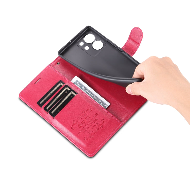 For Honor 80 SE AZNS Sheepskin Texture Flip Leather Phone Case(Red) by AZNS