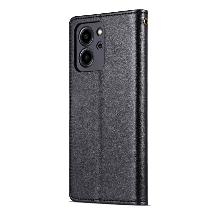 For Honor 80 SE AZNS Sheepskin Texture Flip Leather Phone Case(Black) by AZNS