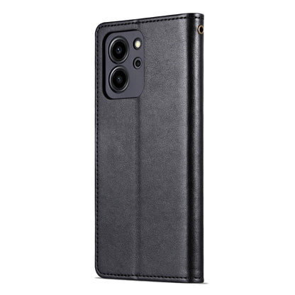 For Honor 80 SE AZNS Sheepskin Texture Flip Leather Phone Case(Black) by AZNS