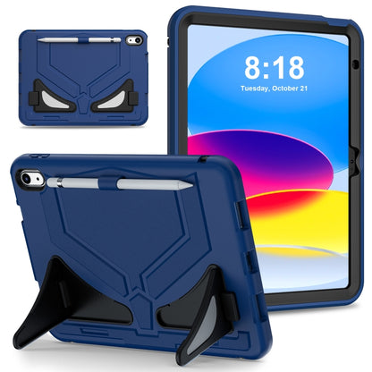 For iPad 2025 / 2022 Silicone + PC Shockproof Protective Tablet Case(Navy Blue+Black) by bashfashion
