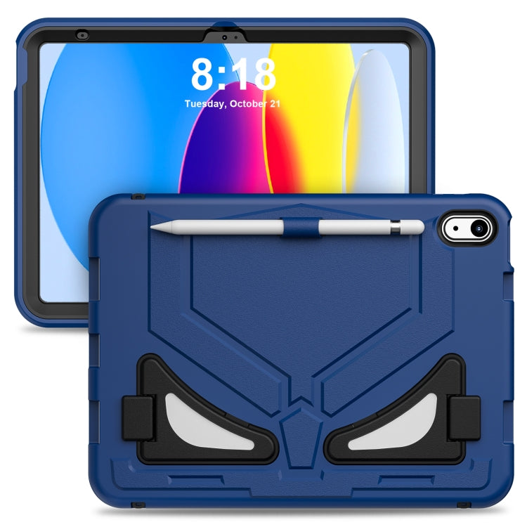 For iPad 2025 / 2022 Silicone + PC Shockproof Protective Tablet Case(Navy Blue+Black) by bashfashion