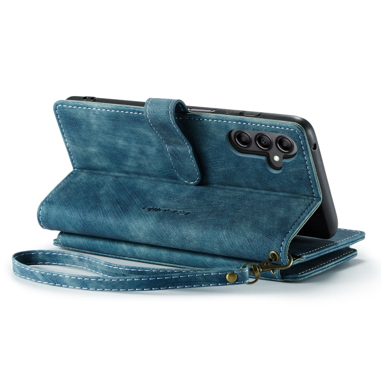 For Samsung Galaxy A14 5G CaseMe C30 Multifunctional Phone Leather Phone Case(Blue) by CaseMe
