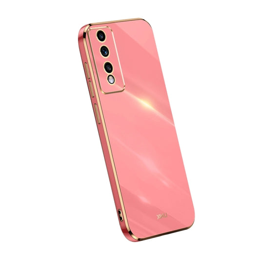 For Honor 80 GT 5G XINLI Straight Edge 6D Electroplate TPU Phone Case(Hawthorn Red) by XINLI