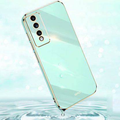 For Honor 80 GT 5G XINLI Straight Edge 6D Electroplate TPU Phone Case(Pink) by XINLI