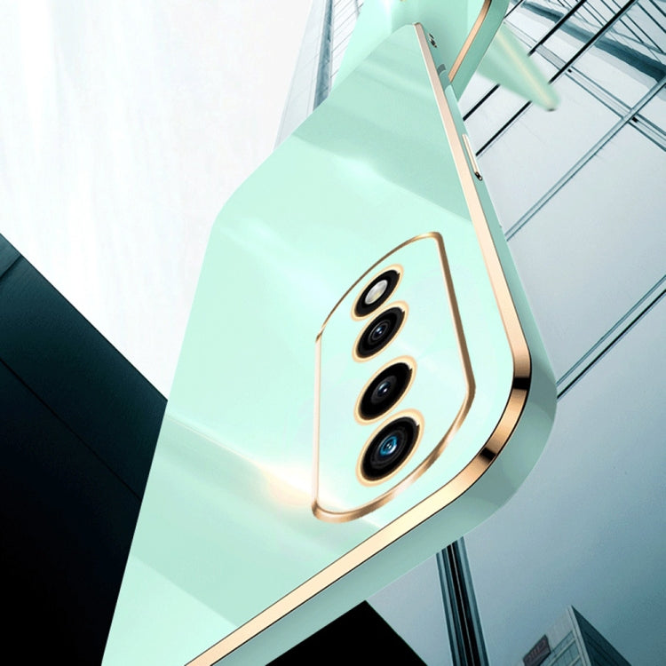 For Honor 80 Pro Flat XINLI Straight Edge 6D Electroplate TPU Phone Case(Cherry Purple) by XINLI