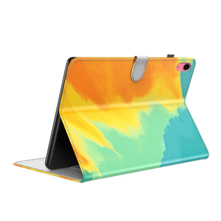 For iPad 2025 / 2022 Watercolor Pattern Flip Leather Tablet Case(Autumn Leaves) by bashfashion
