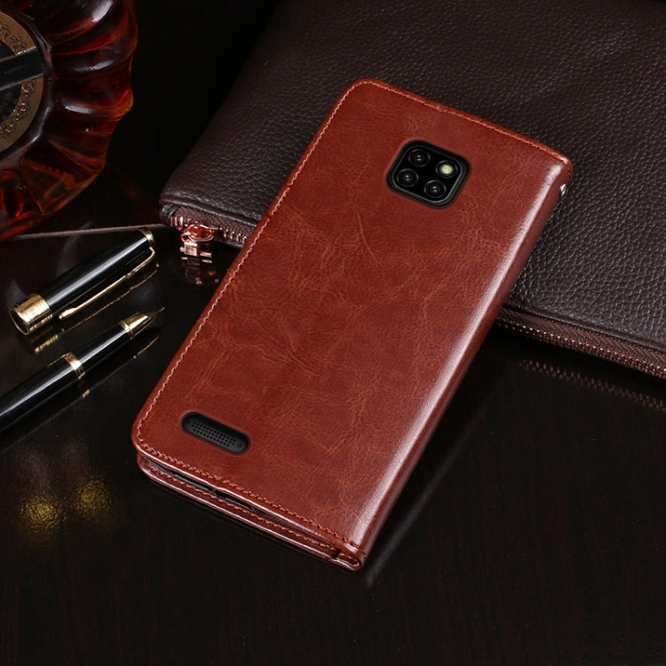 For Ulefone Note 7 idewei Crazy Horse Texture Horizontal Flip Leather Case with Holder & Card Slots & Wallet(Red) by idewei