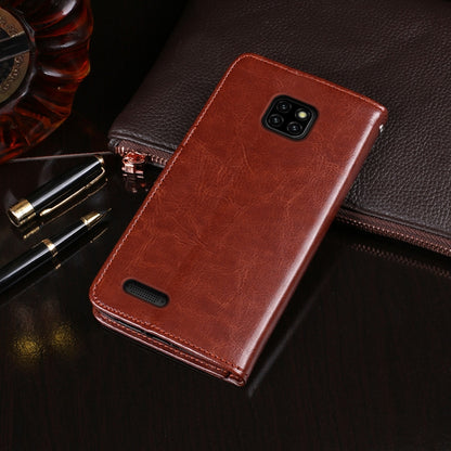 For Ulefone Note 7 idewei Crazy Horse Texture Horizontal Flip Leather Case with Holder & Card Slots & Wallet(Red) by idewei