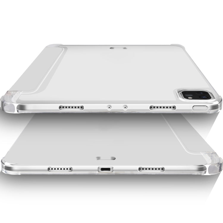 For iPad Pro 11 2022 / 2021 / 2020 3-fold Shockproof Smart Leather Tablet Case(Grey)