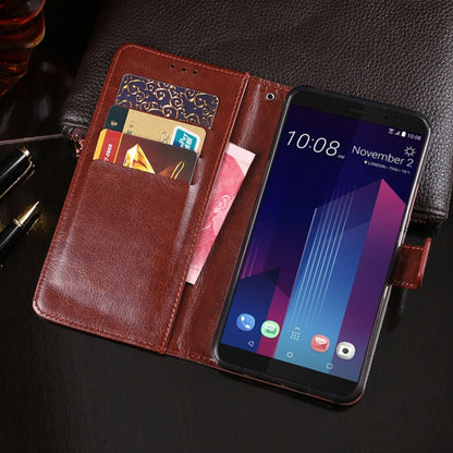 For HTC U11+ idewei Crazy Horse Texture Horizontal Flip Leather Case with Holder & Card Slots & Wallet(Dark Blue) by idewei