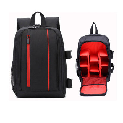 Outdoor Camera Backpack Waterproof Photography Camera Shoulders Bag, Size:33.5x25.5x15.5cm(Red) by bashfashion