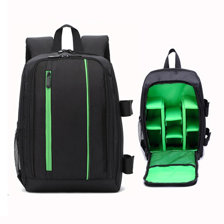 Outdoor Camera Backpack Waterproof Photography Camera Shoulders Bag, Size:33.5x25.5x15.5cm(Green) by bashfashion