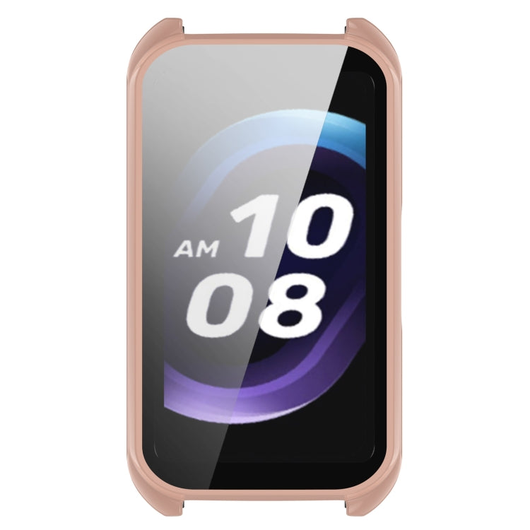 For Keep Band B5 / Band B4 PC + Tempered Film Integrated Watch Protective Case(Pink) by bashfashion