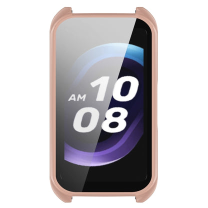 For Keep Band B5 / Band B4 PC + Tempered Film Integrated Watch Protective Case(Pink) by bashfashion