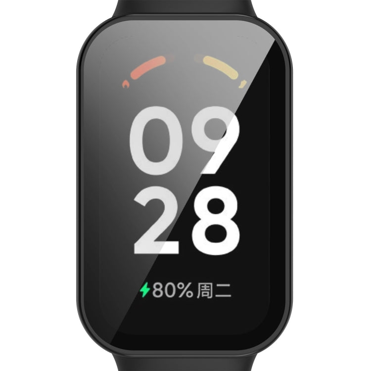 For Redmi Band 2 PC+ Tempered Film Integrated Watch Protective Case(Black) by bashfashion