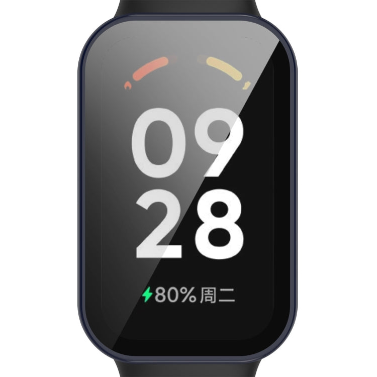 For Redmi Band 2 PC+ Tempered Film Integrated Watch Protective Case(Ink Blue) by bashfashion