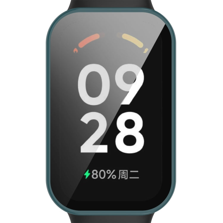 For Redmi Band 2 PC+ Tempered Film Integrated Watch Protective Case(Pine Green) by bashfashion