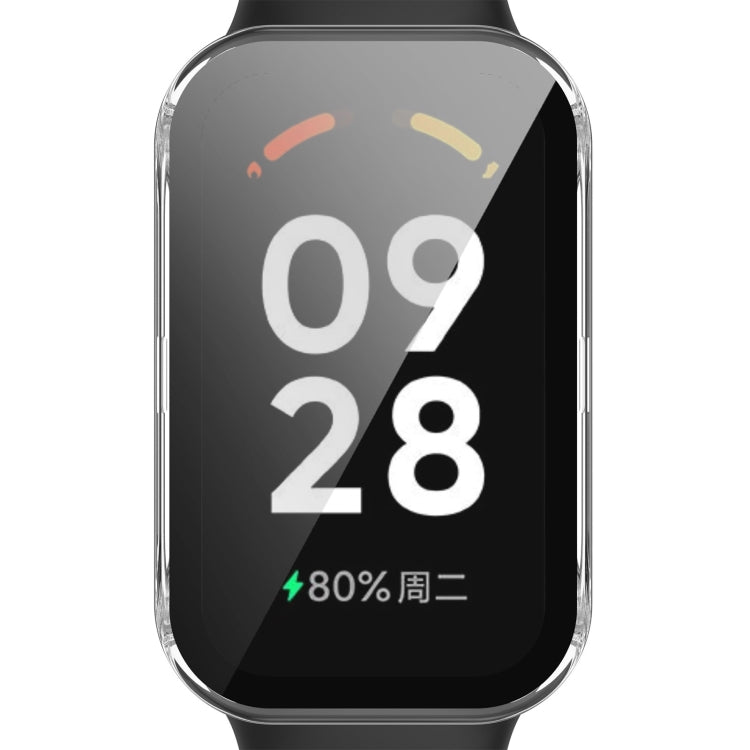 For Redmi Band 2 PC+ Tempered Film Integrated Watch Protective Case(Transparent) by bashfashion