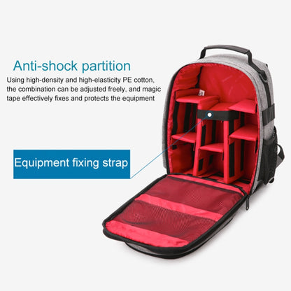 Small Waterproof Camera Backpack Shoulders SLR Camera Bag(Black) by bashfashion