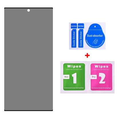 For Samsung Galaxy S23 Ultra 5G 3D Curved Edge Privacy Tempered Glass Film, Not Support Unlock by bashfashion