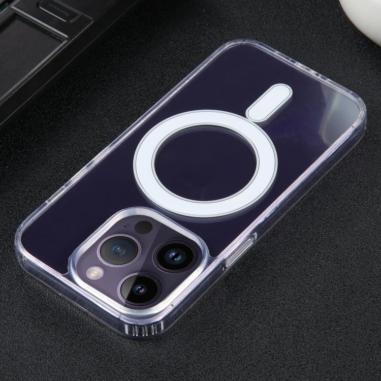 For iPhone 14 Pro Max GEBEI MagSafe Magnetic Transparent Phone Case(Transparent) by GEBEI