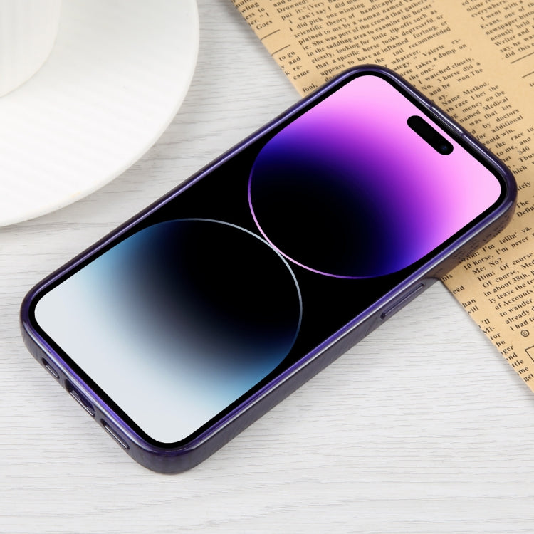 For iPhone 14 Pro GEBEI MagSafe Magnetic Transparent Phone Case (Purple) by GEBEI