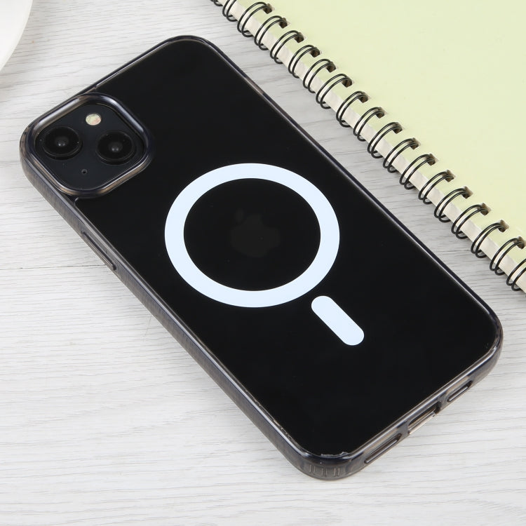 For iPhone 14 Plus GEBEI MagSafe Magnetic Transparent Phone Case (Transparent Black) by GEBEI