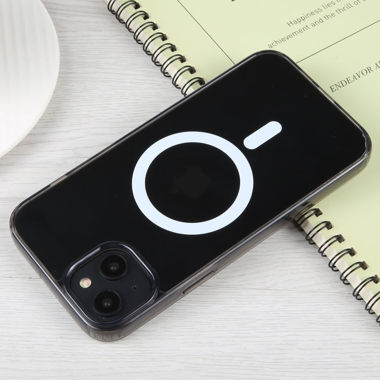 For iPhone 14 Plus GEBEI MagSafe Magnetic Transparent Phone Case (Transparent Black) by GEBEI