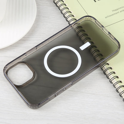 For iPhone 14 Plus GEBEI MagSafe Magnetic Transparent Phone Case (Transparent Black) by GEBEI