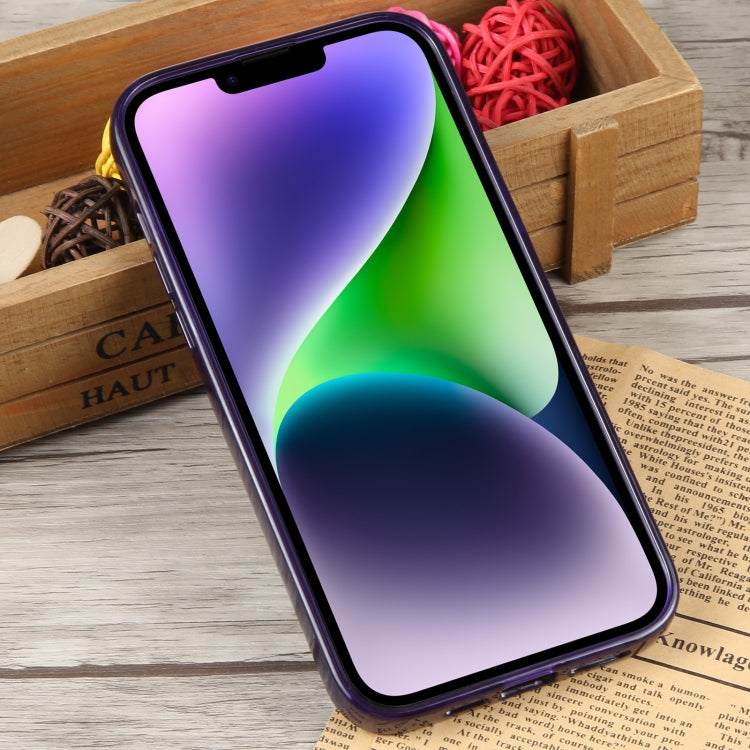For iPhone 14 Plus GEBEI Acrylic Phone Case (Purple) by GEBEI